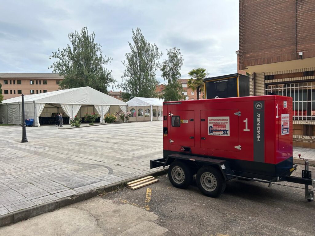 Alquiler de generador de 300 kVA para grandes eventos en Riaño